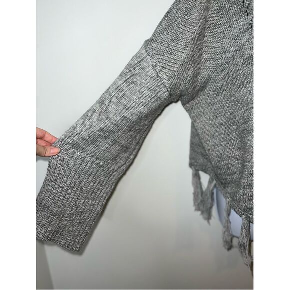 Womens Oversized Turtleneck Poncho Sweater SMALL - Picture 7 of 9